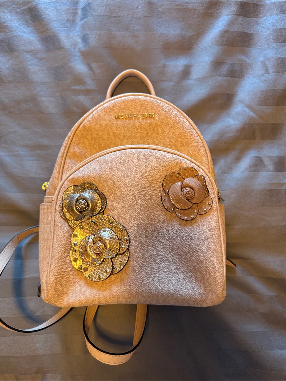 Michael Kors Blush Pink Floral Mini Backpack